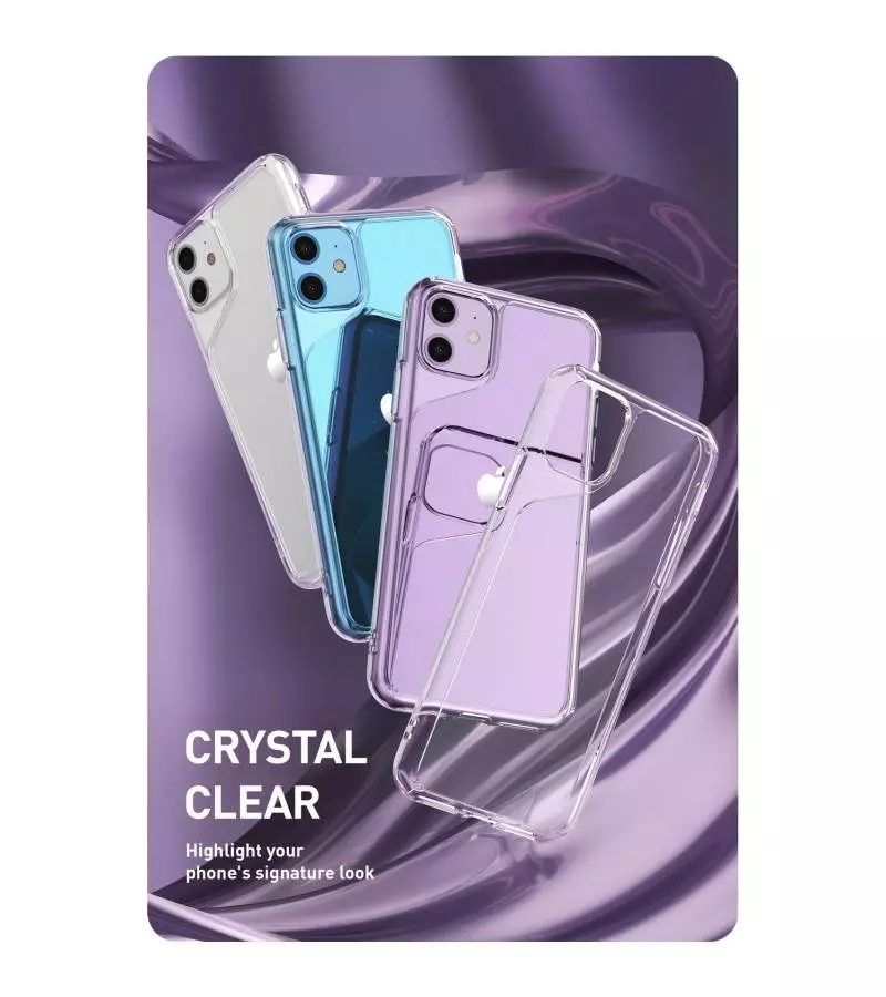 Противоударный чехол бампер i-Blason Halo для iPhone 11 Crystal Clear (Прозрачный)