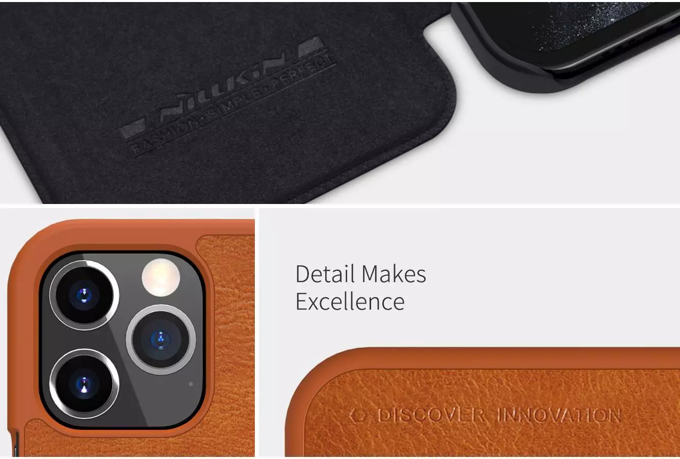 Чехол книжка Nillkin Qin для iPhone 12 Pro Max Red (Красный) Чехол книжка Nillkin Qin для iPhone 12 Pro Max Red (Красный)