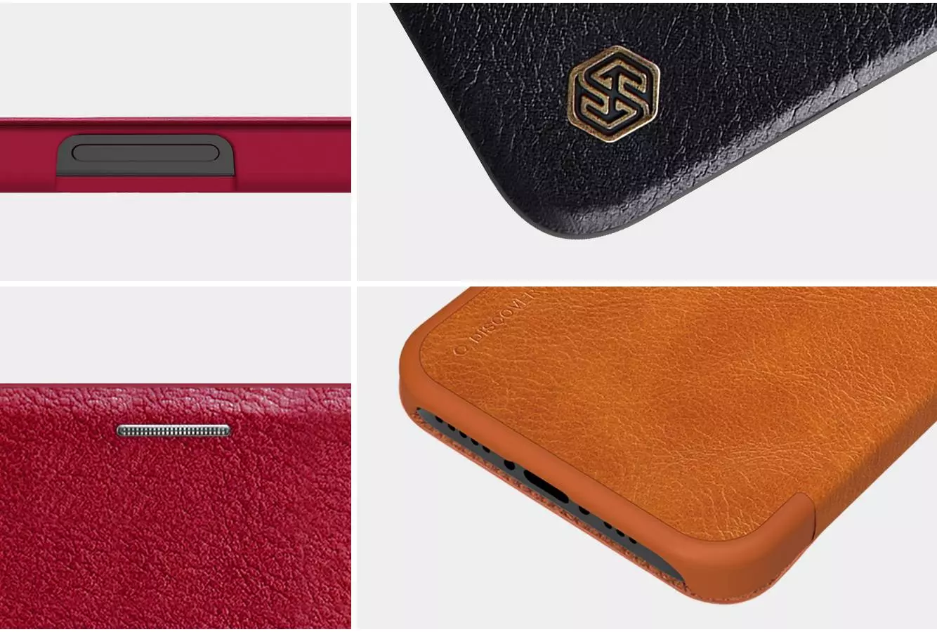 Чехол книжка Nillkin Qin для iPhone 12 Pro Max Red (Красный) Чехол книжка Nillkin Qin для iPhone 12 Pro Max Red (Красный)