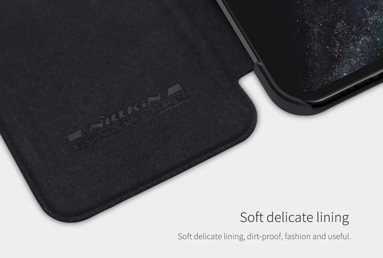 Чехол книжка Nillkin Qin для iPhone 12 / 12 Pro Black (Черный)
