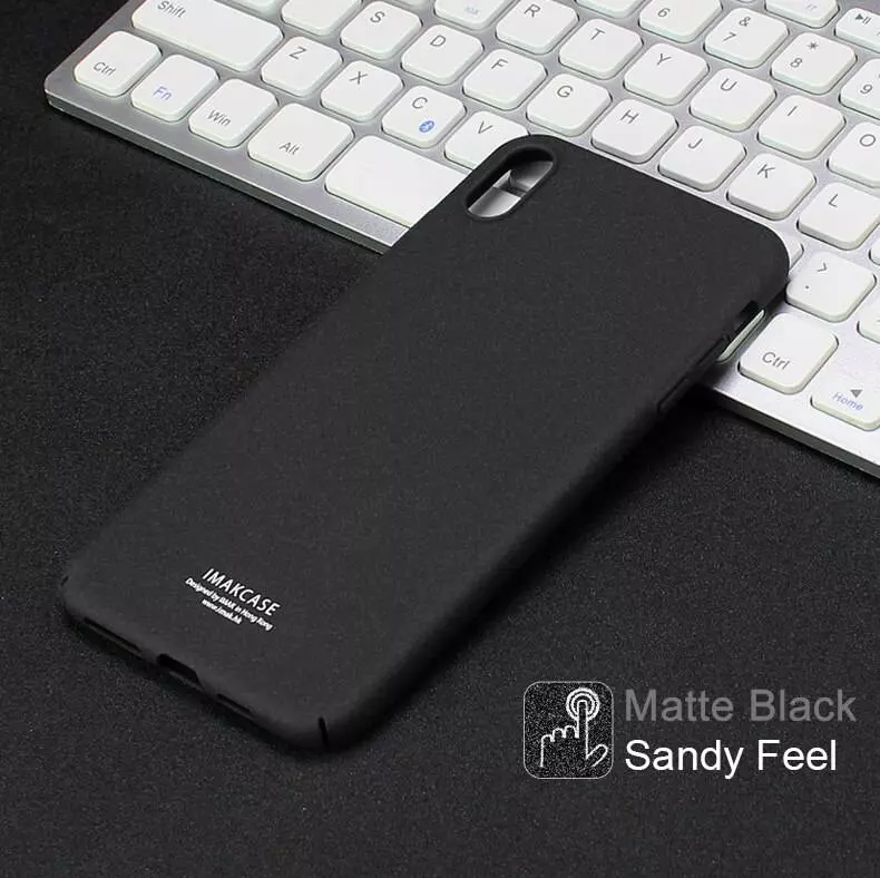 Чохол бампер для iPhone Xs Max Imak Cowboy (з кільцем-тримачем) Matte Black (Матовий Чорний)
