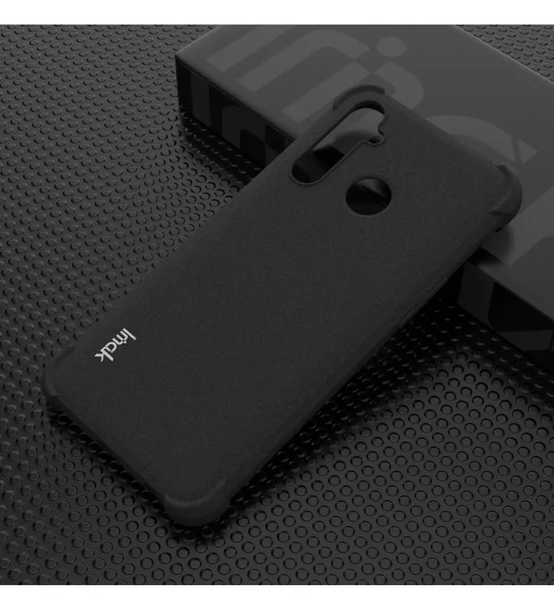 Протиударний чохол бампер для Realme 5 Pro Imak Shock Matte Black (Матовий Чорний)