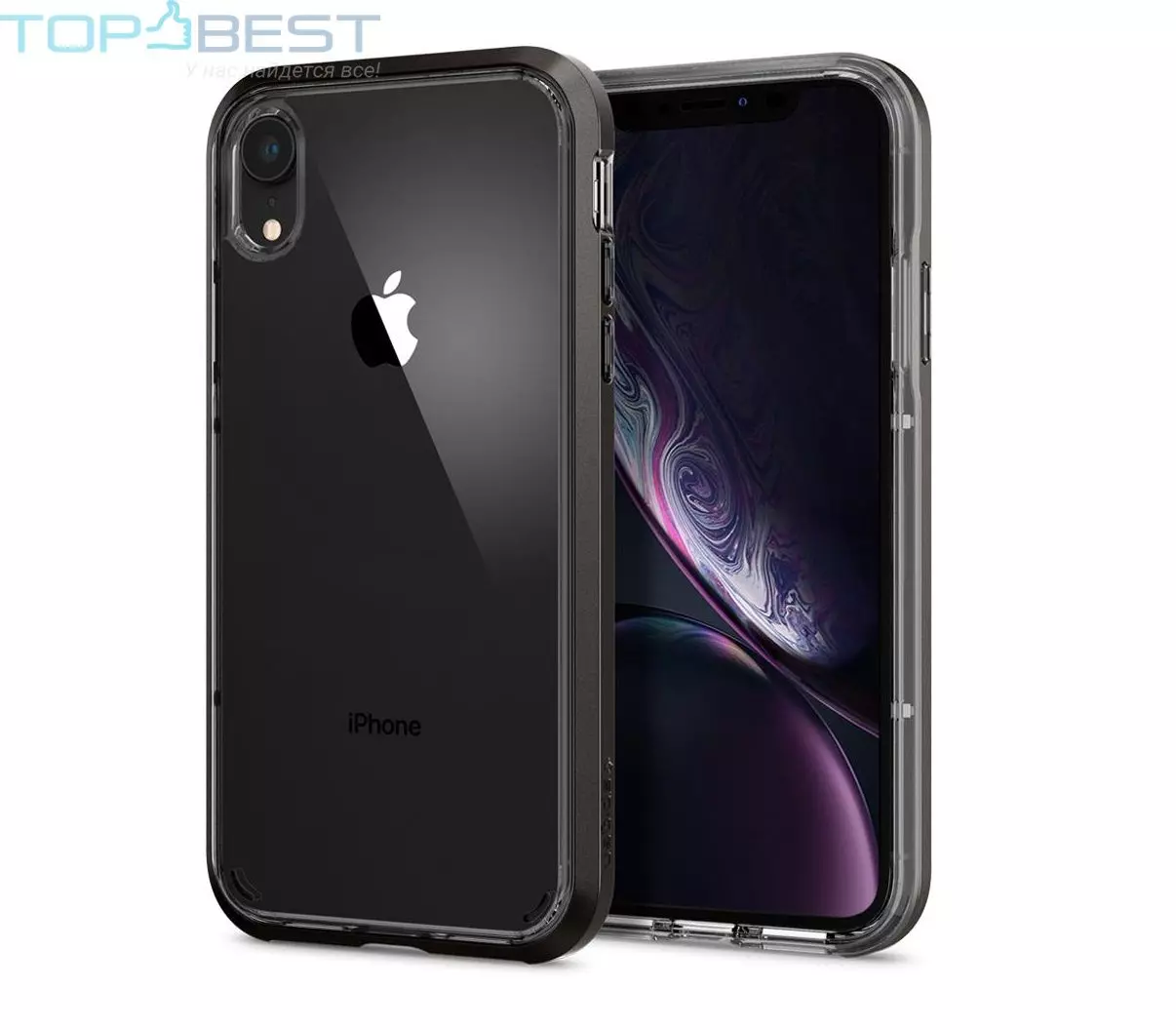 Протиударний чохол бампер Spigen Neo Hybrid Crystal для iPhone XR Gunmetal (Збройовий метал) Протиударний чохол бампер Spigen Neo Hybrid Crystal для iPhone XR Gunmetal (Збройовий метал)