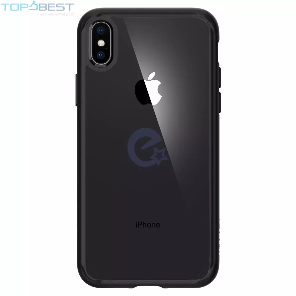 Противоударный чехол бампер Spigen Ultra Hybrid для iPhone Xs Max Matte Black (Матовый Черный) Противоударный чехол бампер Spigen Ultra Hybrid для iPhone Xs Max Matte Black (Матовый Черный)