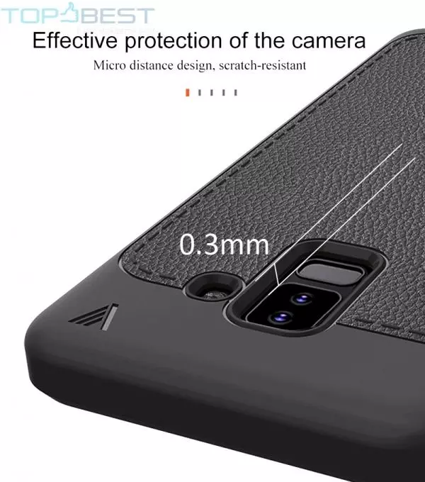 Чохол бампер для Samsung Galaxy A6 2018 Lenuo Leather Fit Black (Чорний) Чохол бампер для Samsung Galaxy A6 2018 Lenuo Leather Fit Black (Чорний)