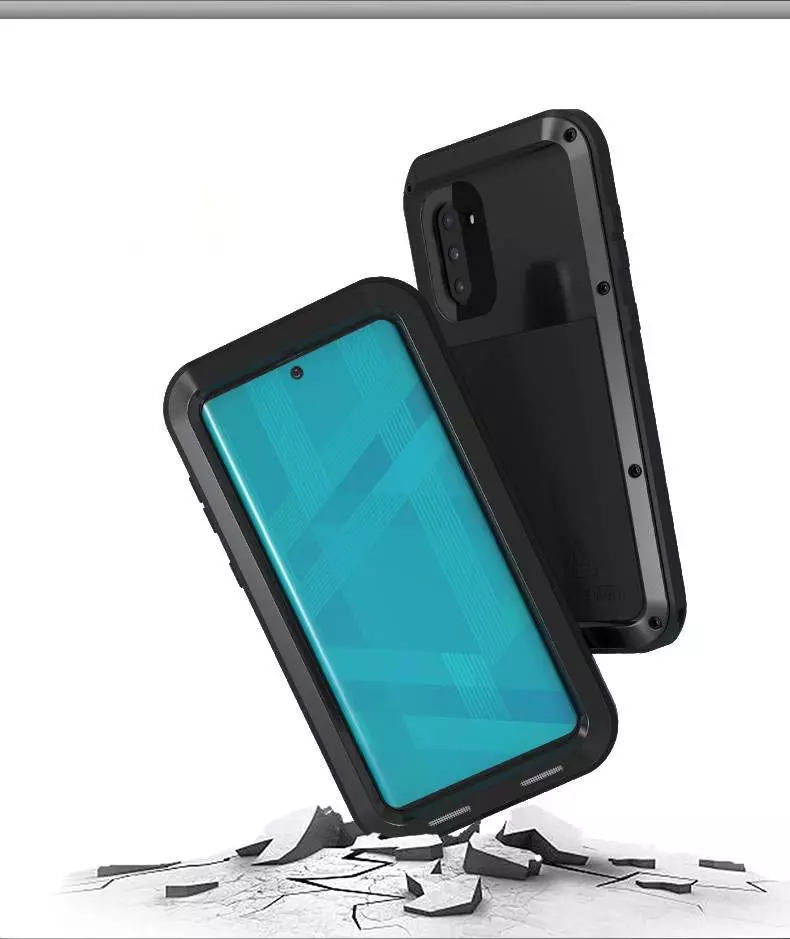 Противоударный чехол бампер для Samsung Galaxy Note 10 Love Mei PowerFull White (Белый)