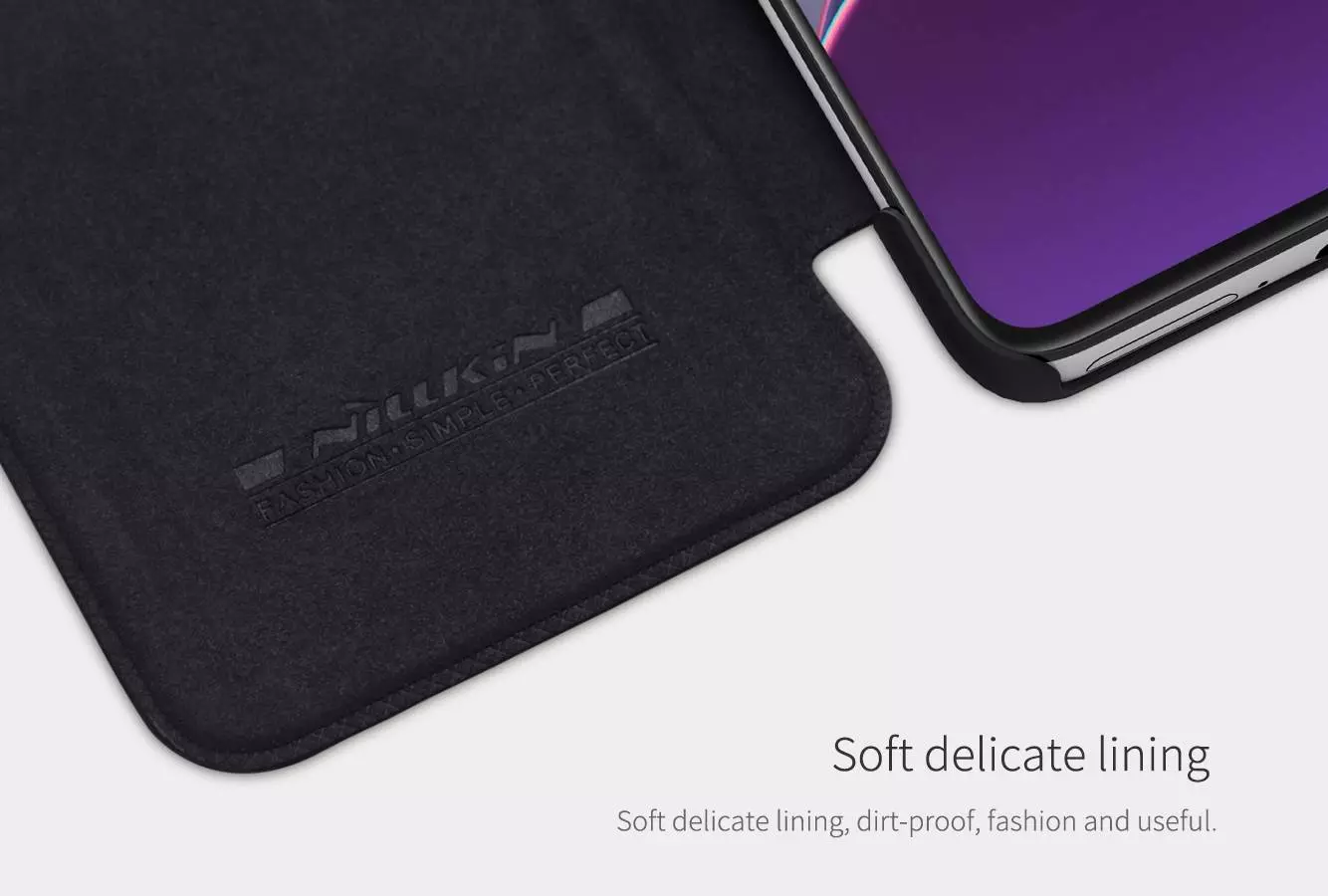 Чохол книжка Nillkin Qin для OnePlus 8T Red (Червоний)