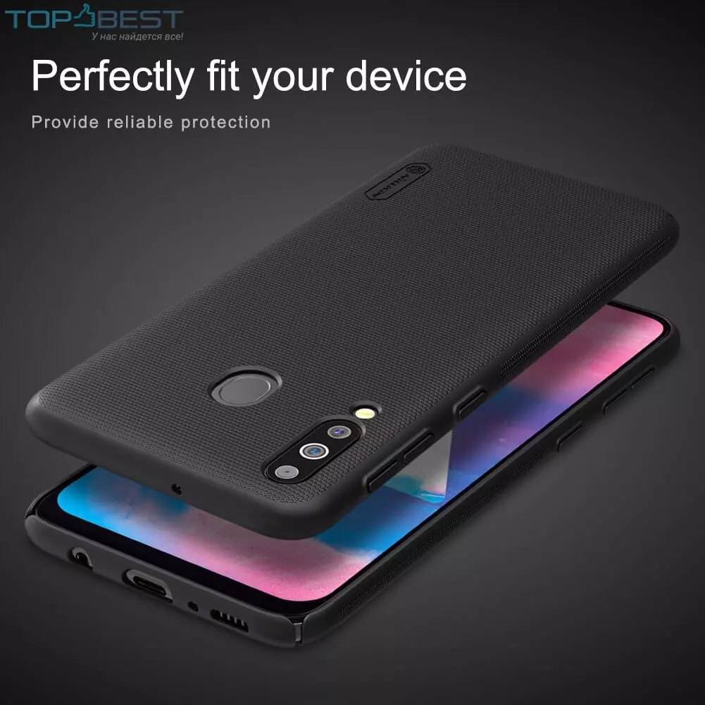 Протиударний чохол бампер Nillkin Super Frosted Shield для Samsung Galaxy A40s / M30 White (Білий) Протиударний чохол бампер Nillkin Super Frosted Shield для Samsung Galaxy A40s / M30 White (Білий)