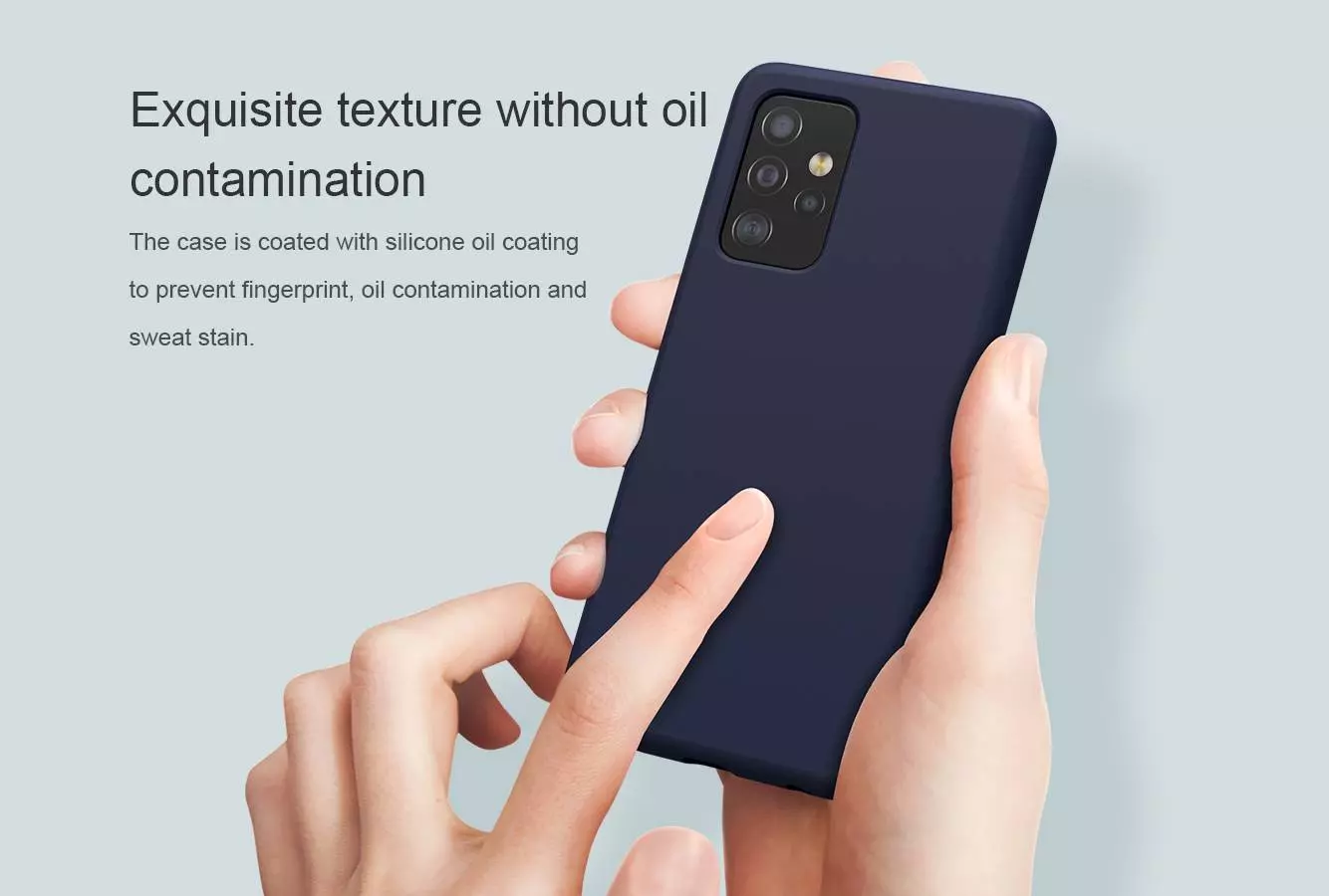 Чехол бампер Nillkin Flex для Samsung Galaxy A52 / A52s Blue (Синий) Чехол бампер Nillkin Flex для Samsung Galaxy A52 / A52s Blue (Синий)