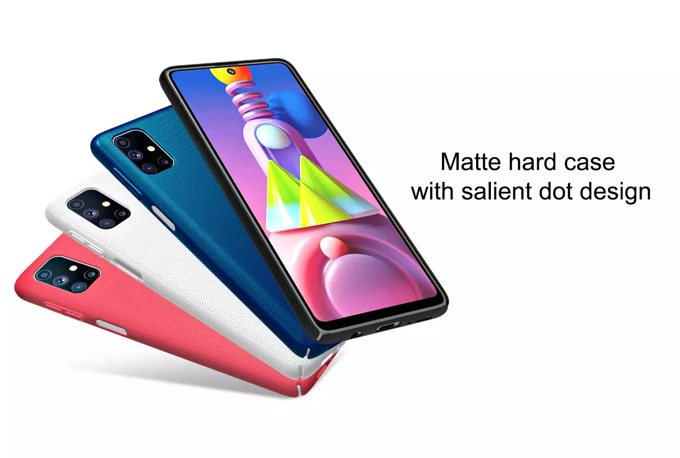 Протиударний чохол бампер Nillkin Super Frosted Shield для Samsung Galaxy M51 Blue (Синій)