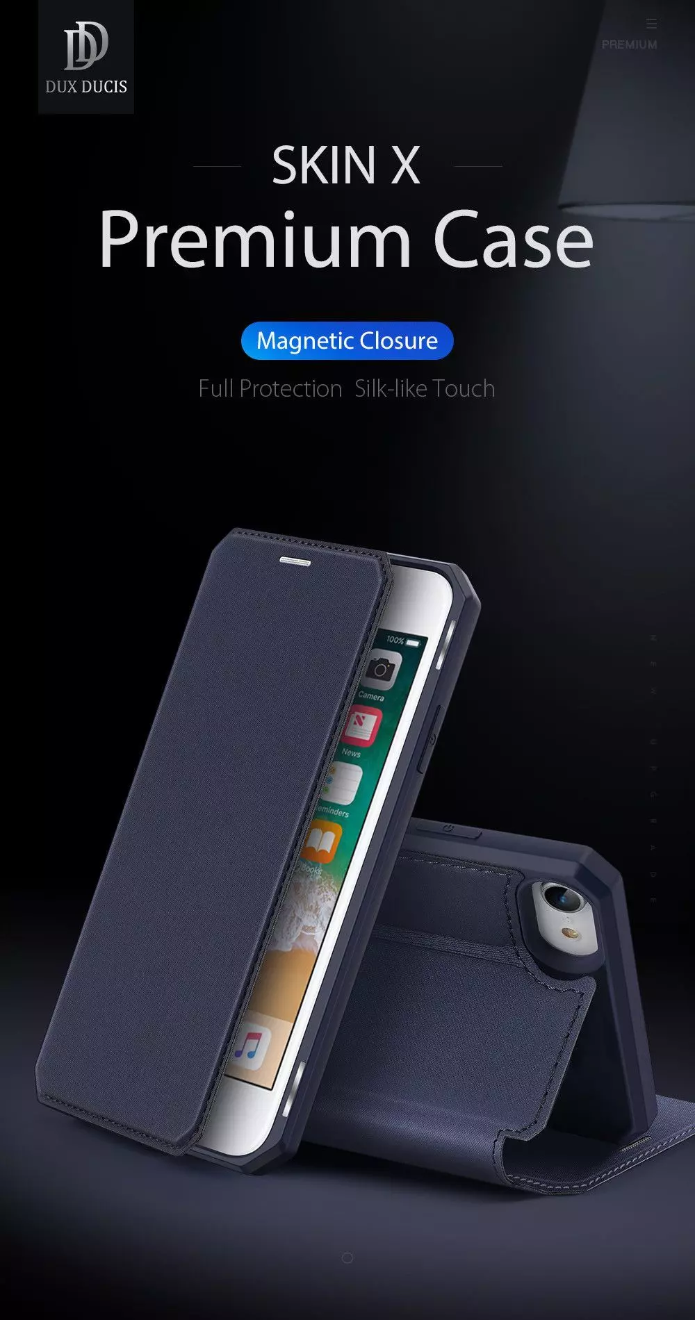 Чохол книжка для iPhone SE 2020 / iPhone SE 2022 Dux Ducis Skin X Pink (Рожевий)