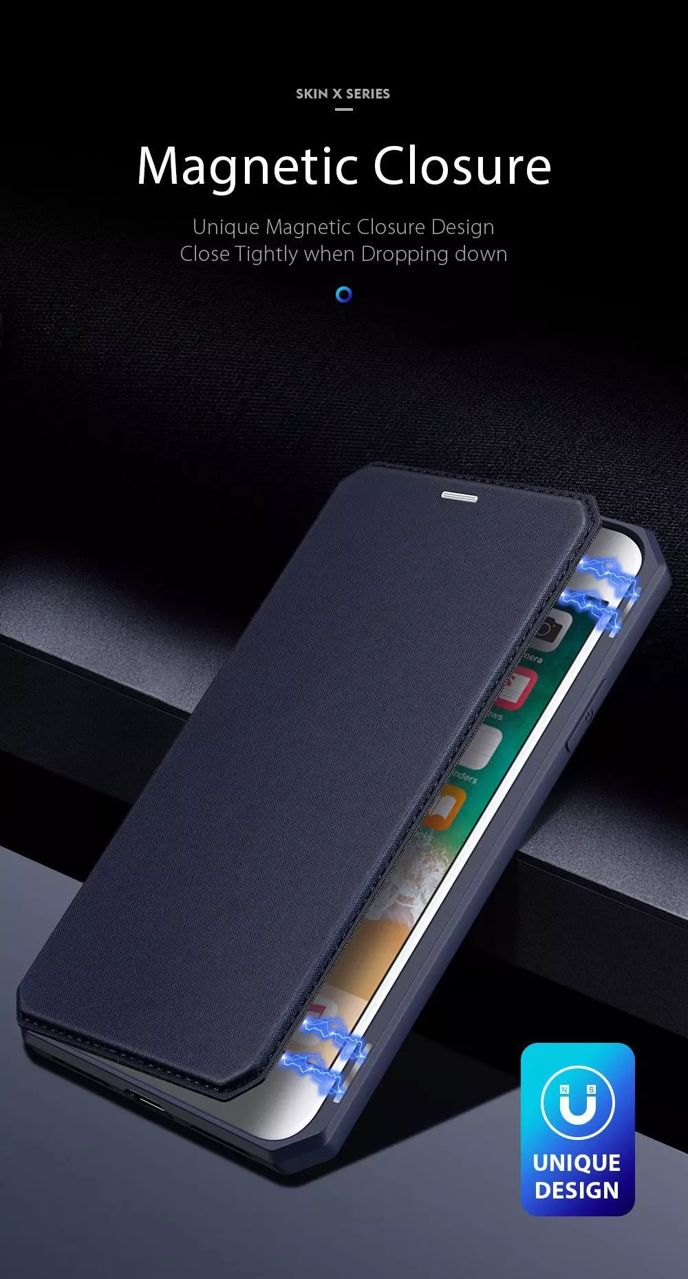 Чохол книжка для iPhone SE 2020 / iPhone SE 2022 Dux Ducis Skin X Pink (Рожевий)