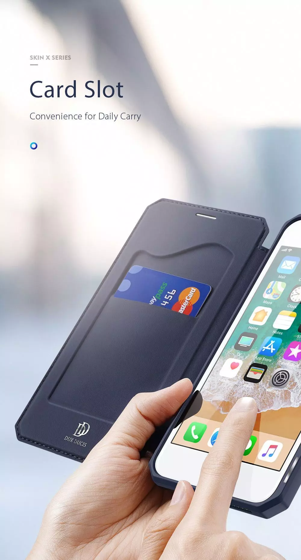 Чохол книжка для iPhone SE 2020 / iPhone SE 2022 Dux Ducis Skin X Pink (Рожевий)