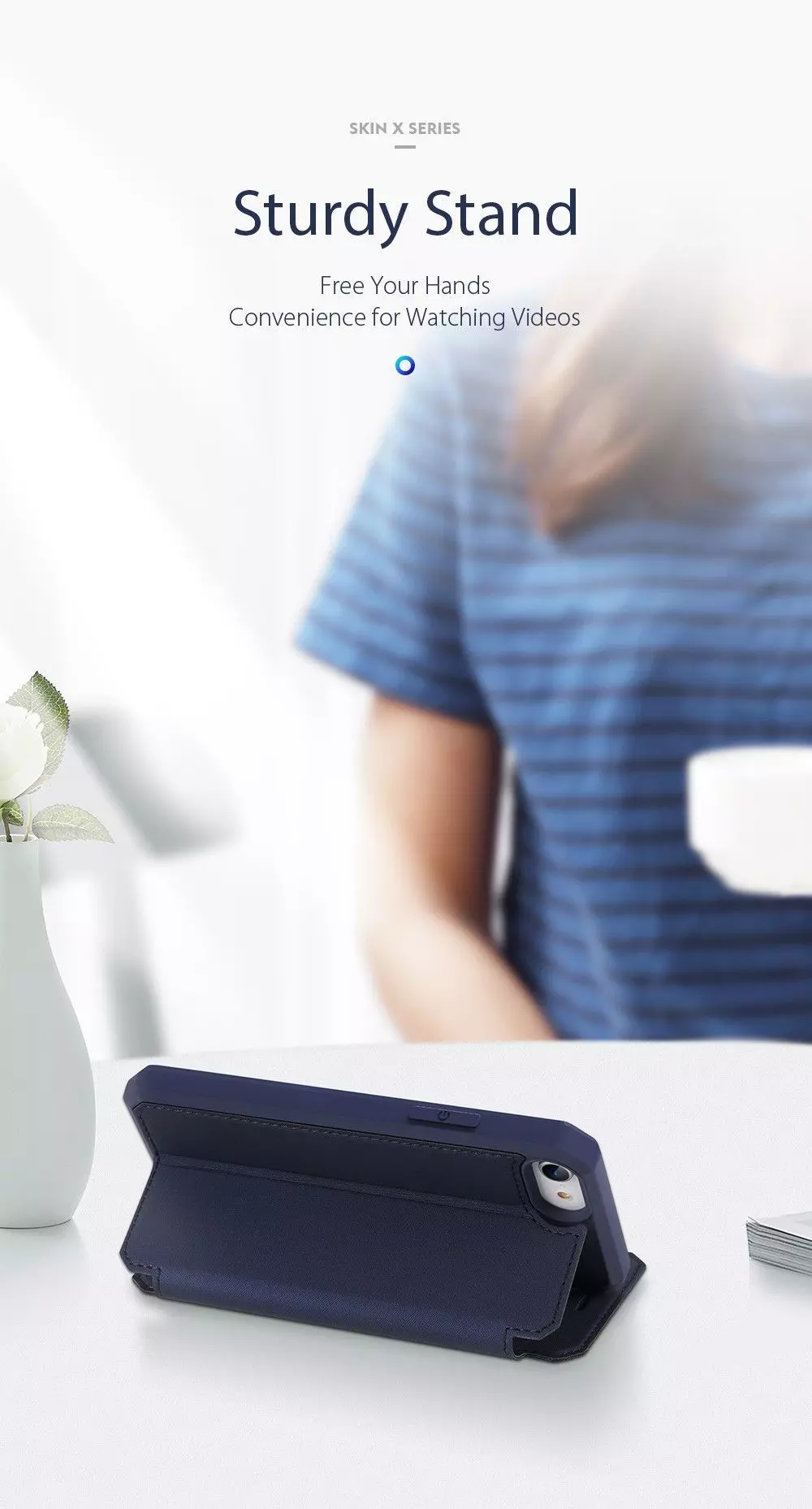 Чохол книжка для iPhone SE 2020 / iPhone SE 2022 Dux Ducis Skin X Pink (Рожевий)