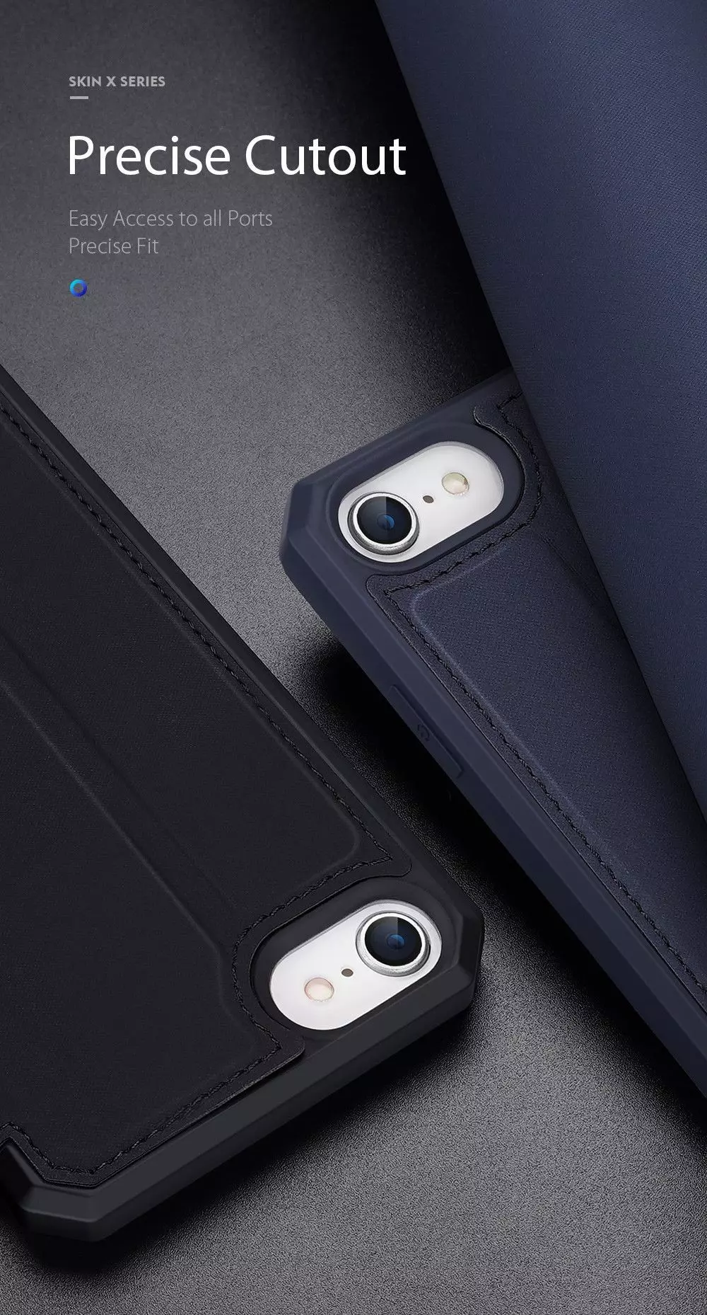 Чохол книжка для iPhone SE 2020 / iPhone SE 2022 Dux Ducis Skin X Pink (Рожевий)