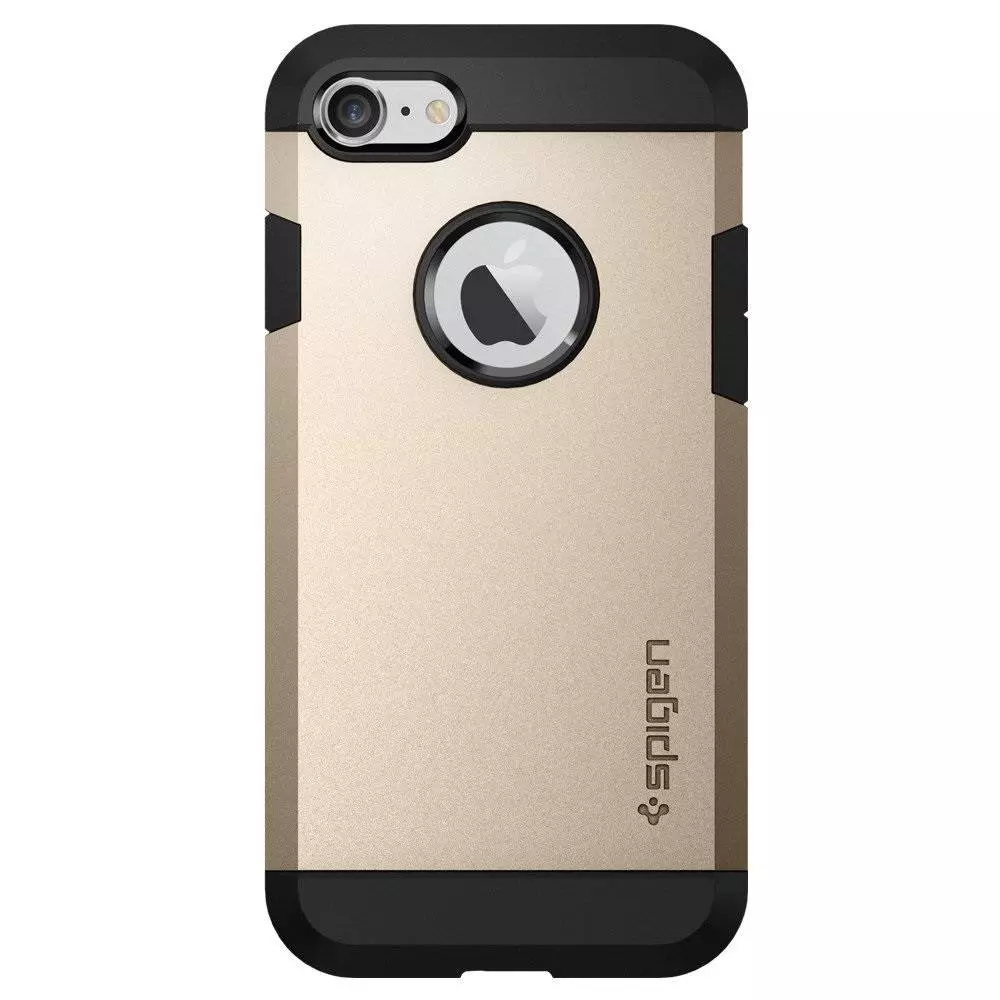 Протиударний чохол бампер Spigen Tough Armor (вбудована підставка) для iPhone SE 2020 / iPhone SE 2022 Champagne Gold (Шампанське золото) Протиударний чохол бампер Spigen Tough Armor (вбудована підставка) для iPhone SE 2020 / iPhone SE 2022 Champagne Gold (Шампанське золото)