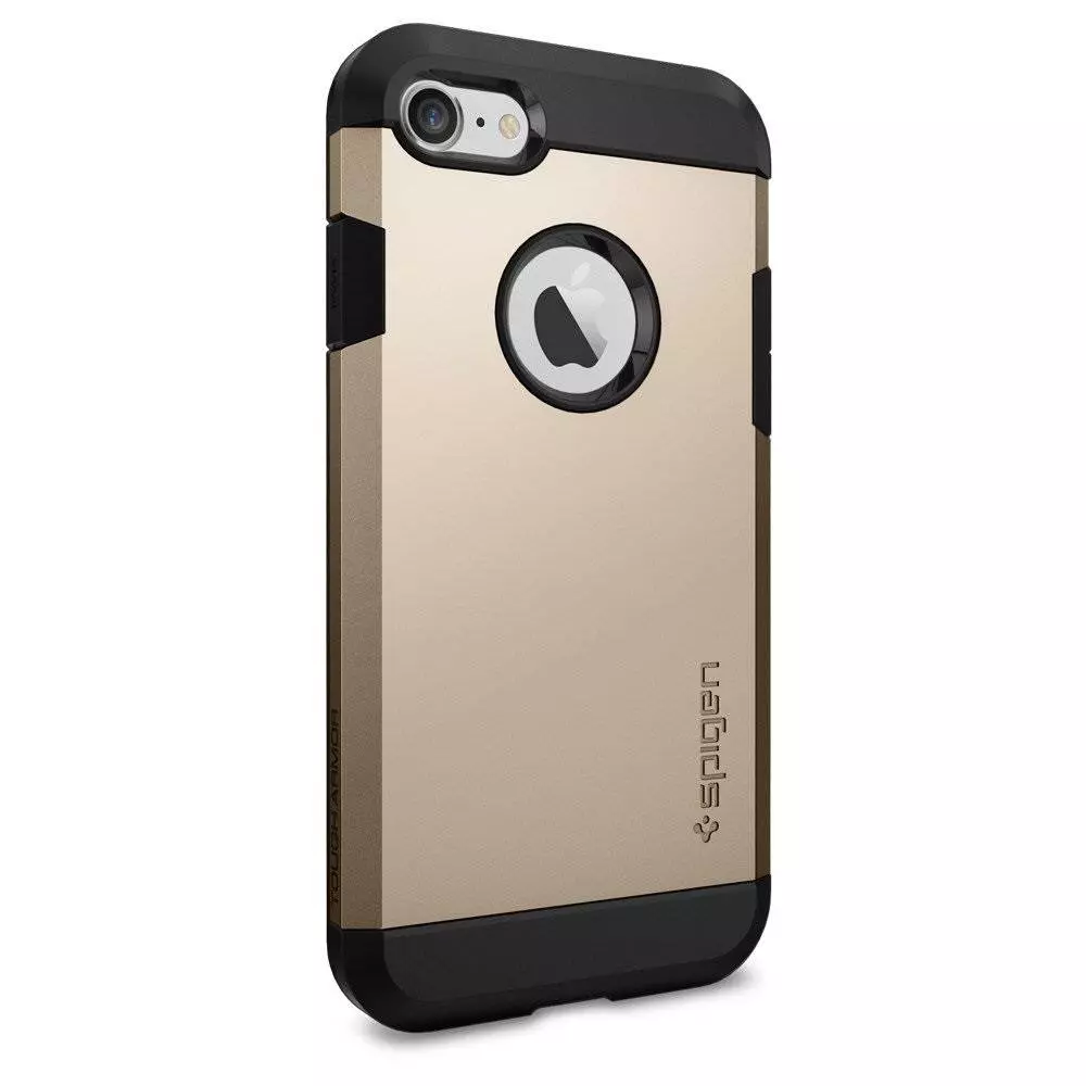 Протиударний чохол бампер Spigen Tough Armor (вбудована підставка) для iPhone SE 2020 / iPhone SE 2022 Champagne Gold (Шампанське золото) Протиударний чохол бампер Spigen Tough Armor (вбудована підставка) для iPhone SE 2020 / iPhone SE 2022 Champagne Gold (Шампанське золото)
