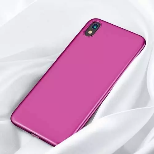 Ультратонкий чехол бампер для Xiaomi Redmi 7A X-level Matte Wine red (Винный)
