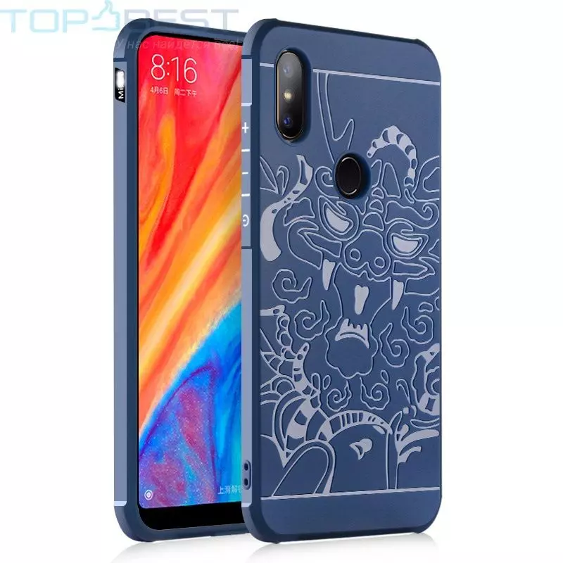 Чохол бампер для Xiaomi Mi8 SE Anomaly Shock Blue Dragon (Синій Дракон)