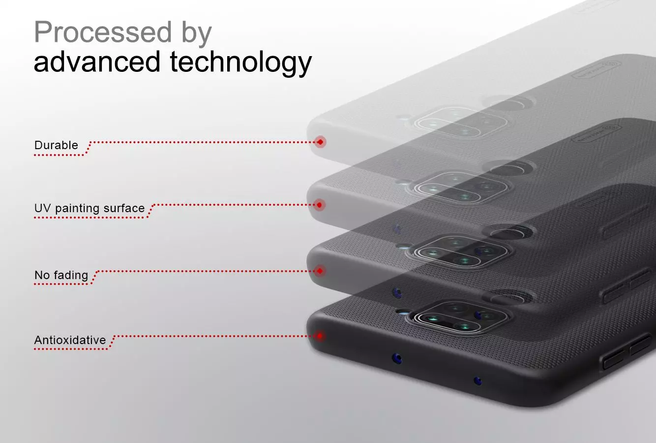 Протиударний чохол бампер Nillkin Super Frosted Shield для Xiaomi Redmi Note 9 / Redmi 10X 4G Blue (Синій)