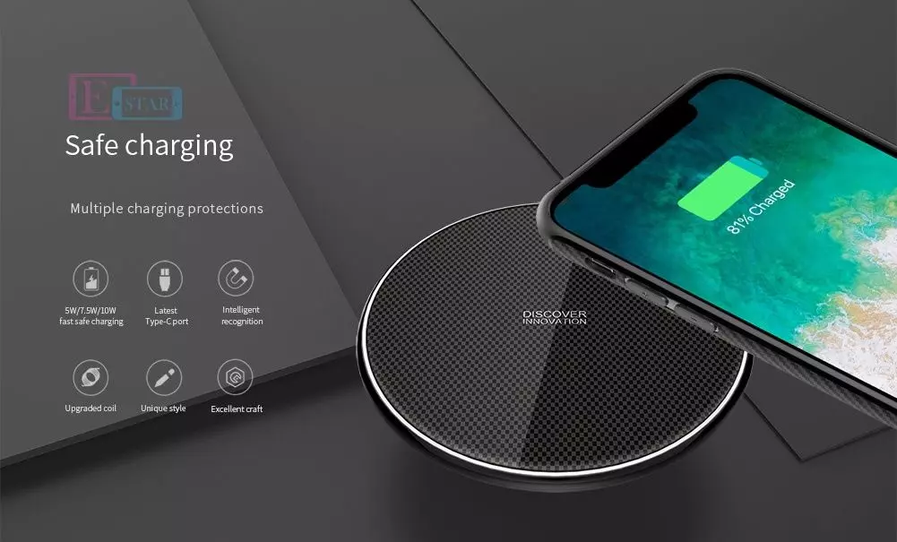 Подарунковий комплект для iPhone X / Xs Nillkin Fancy чохол бампер + бездротова зарядка + кабель 3 в 1 Lightning, Type-C, Micro USB Blue (Синій) MC034