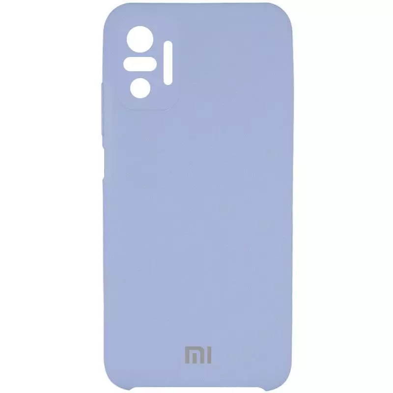 Чохол бампер для Xiaomi Redmi Note 10 Pro Epik Silicone Cover Full Camera (AA) Blue (Блакитний) 