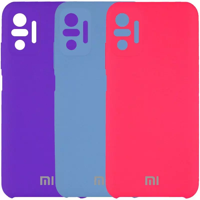 Чохол бампер для Xiaomi Redmi Note 10 Pro Epik Silicone Cover Full Camera (AA) Blue (Блакитний) 