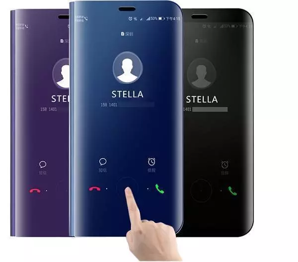 Інтерактивна чохол книжка для Xiaomi Redmi 13C 4G / Poco C65 Anomaly Clear View Silver (Сріблястий)