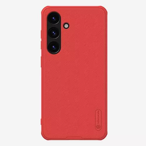 Противоударный чехол бампер Nillkin Super Frosted Shield Pro для Samsung Galaxy S24 Plus Red (Красный) 