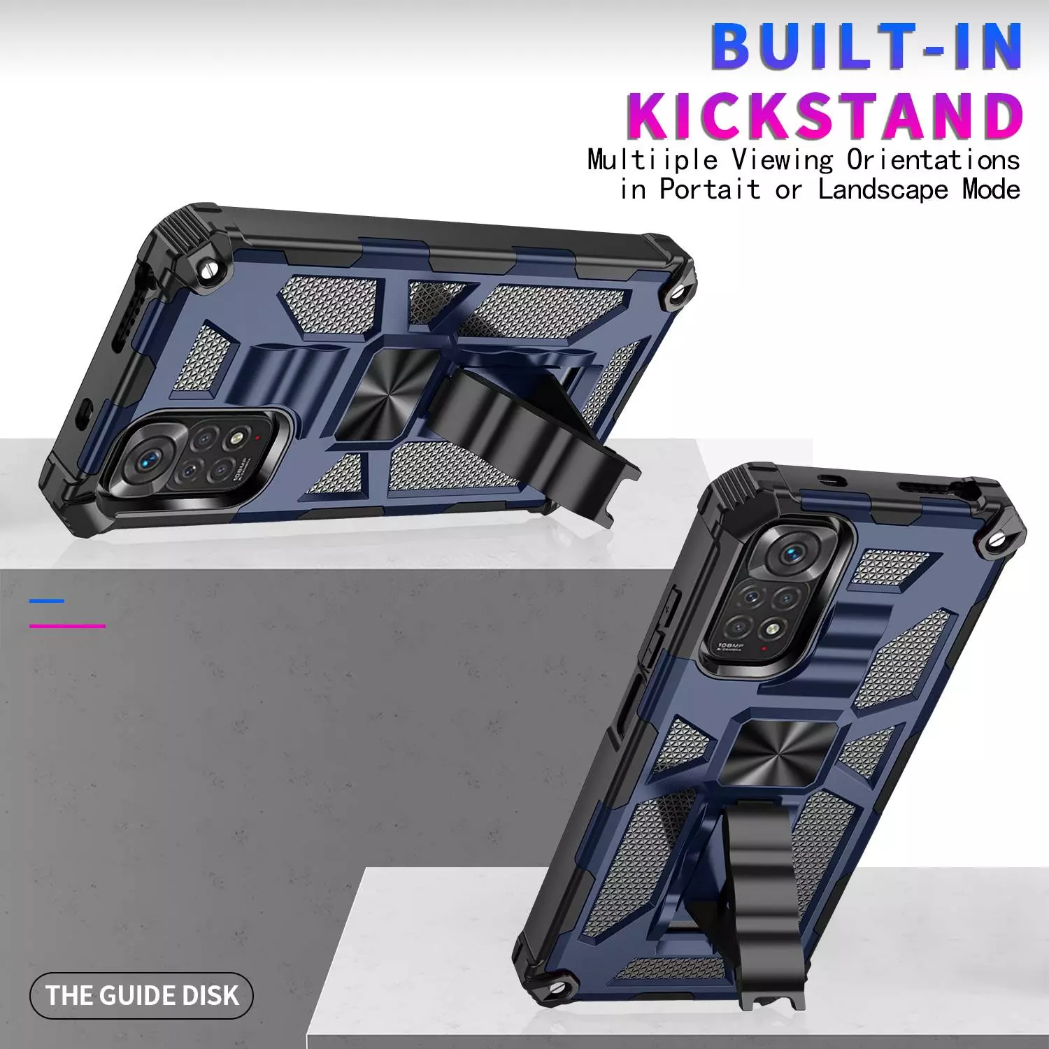 Протиударний чохол бампер для Vivo Y78 Anomaly Hybrid Armor (вбудована підставка) Camo / Blue (Камуфляж / Синій) Протиударний чохол бампер для Vivo Y78 Anomaly Hybrid Armor (вбудована підставка) Camo / Blue (Камуфляж / Синій)