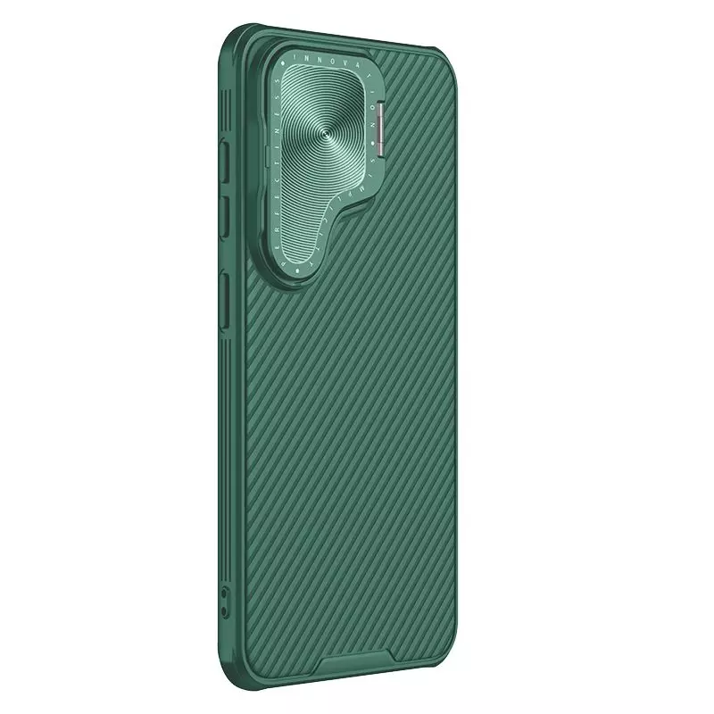 Чехол бампер Nillkin CamShield Prop для Samsung Galaxy S24 Deep Green (Зеленый) 