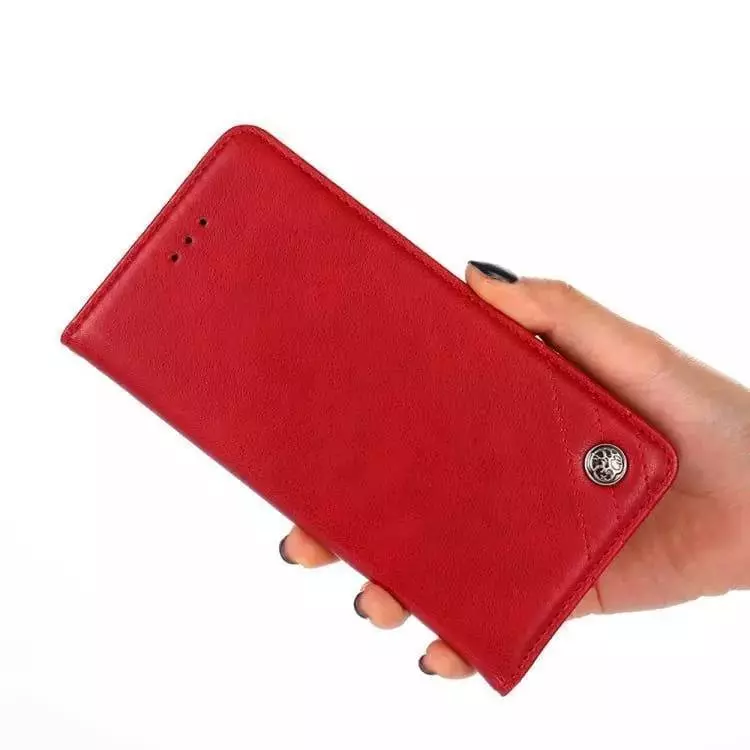 Чохол книжка для Xiaomi Poco F6 Pro idools Retro Red (Червоний) 