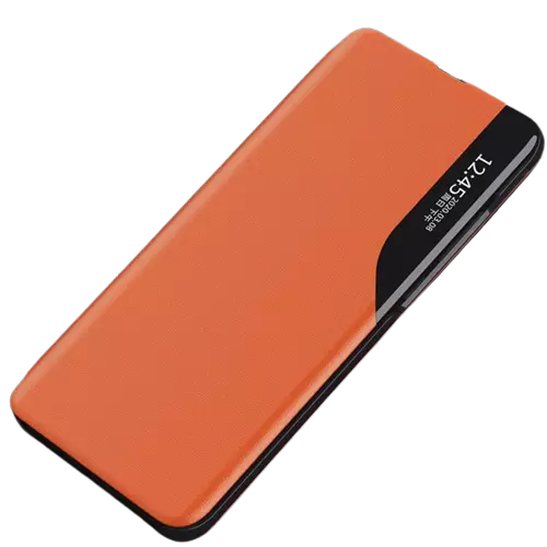 Интерактивная чехол книжка для Xiaomi Poco X6 Pro Anomaly Smart View Flip Orange (Оранжевый) 