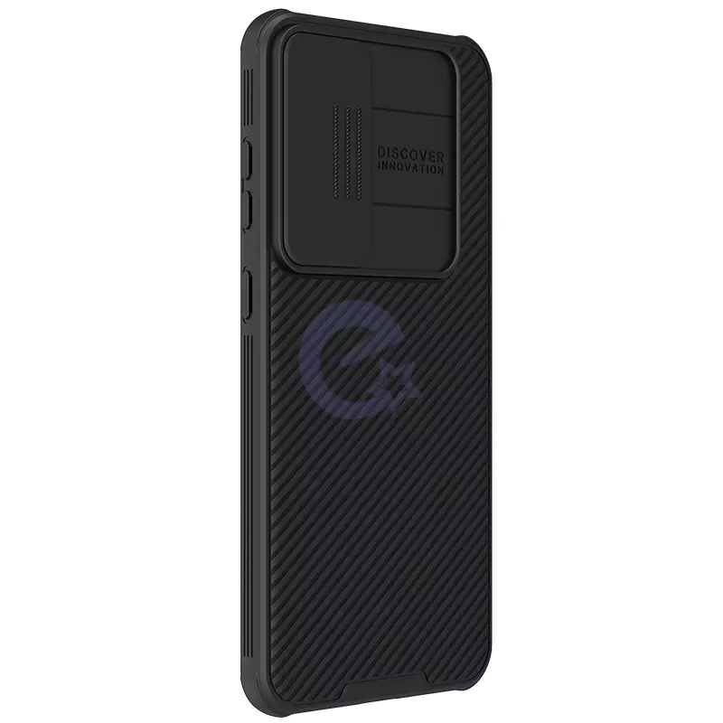 Противоударный чехол бампер Nillkin CamShield Pro (шторка на камеру) для Samsung Galaxy S24 Plus Black (Черный) 