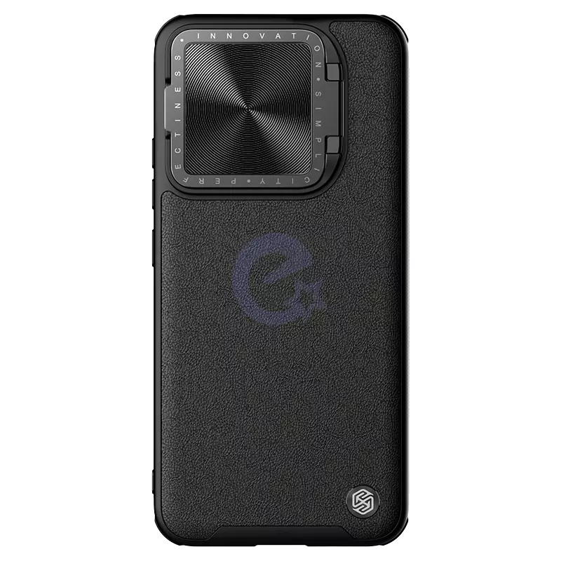 Чехол бампер Nillkin CamShield Prop Leather Magnetic (шторка на камеру) для Xiaomi 14 Pro Black (Черный) 