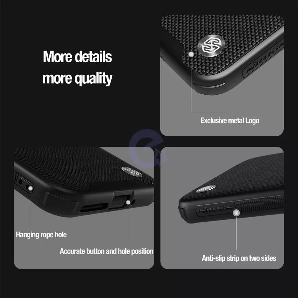 Чехол бампер Nillkin Textured Prop Magnetic (с вырезом под камеру) для Xiaomi 14 Black (Черный) 