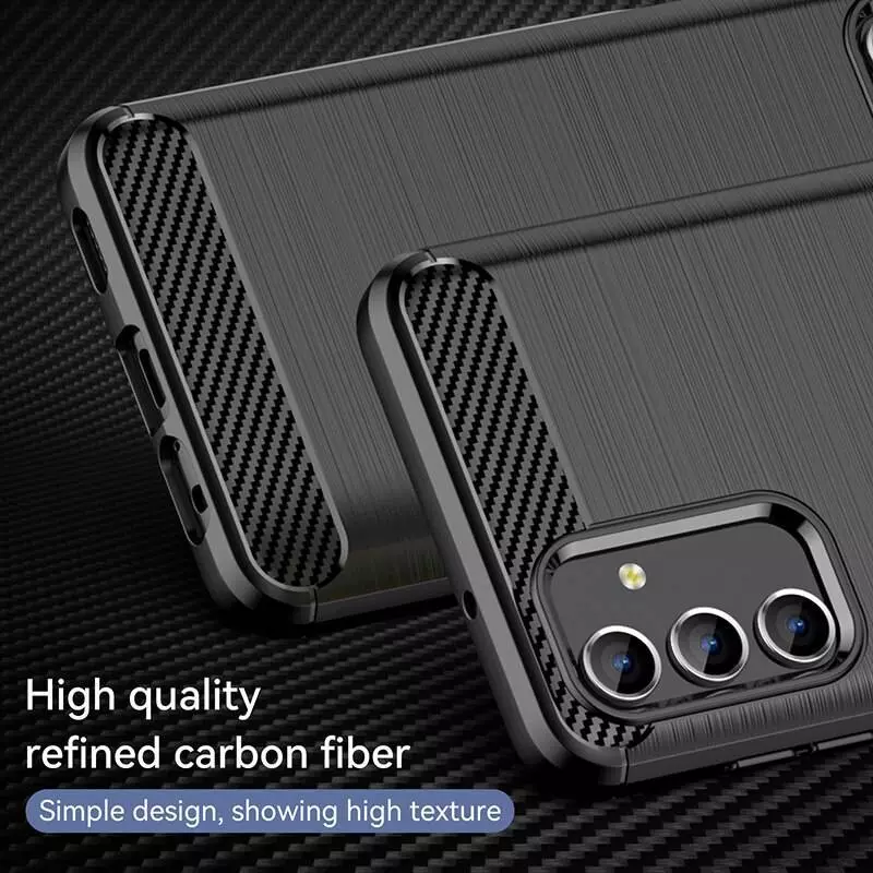 Протиударний чохол бампер для Samsung Galaxy A15 iPaky Carbon Fiber Red (Червоний) 