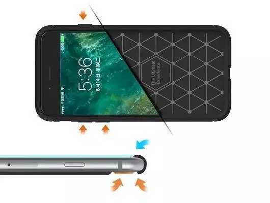 Протиударний чохол бампер для OnePlus 12 iPaky Carbon Fiber Black (Чорний) 