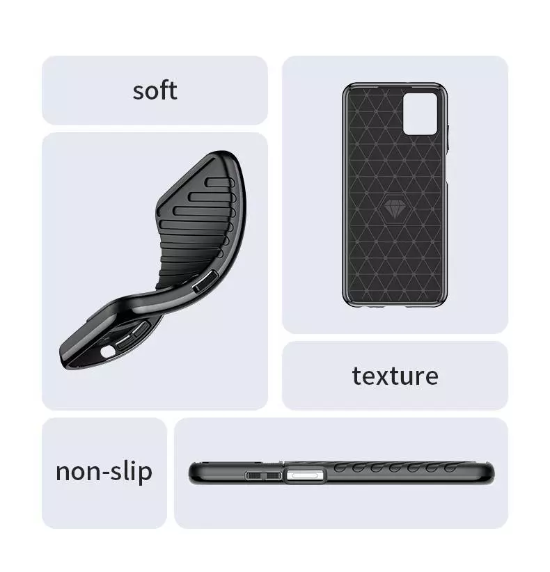 Протиударний чохол бампер для Vivo Y78 Anomaly Thunder Black (Чорний) 