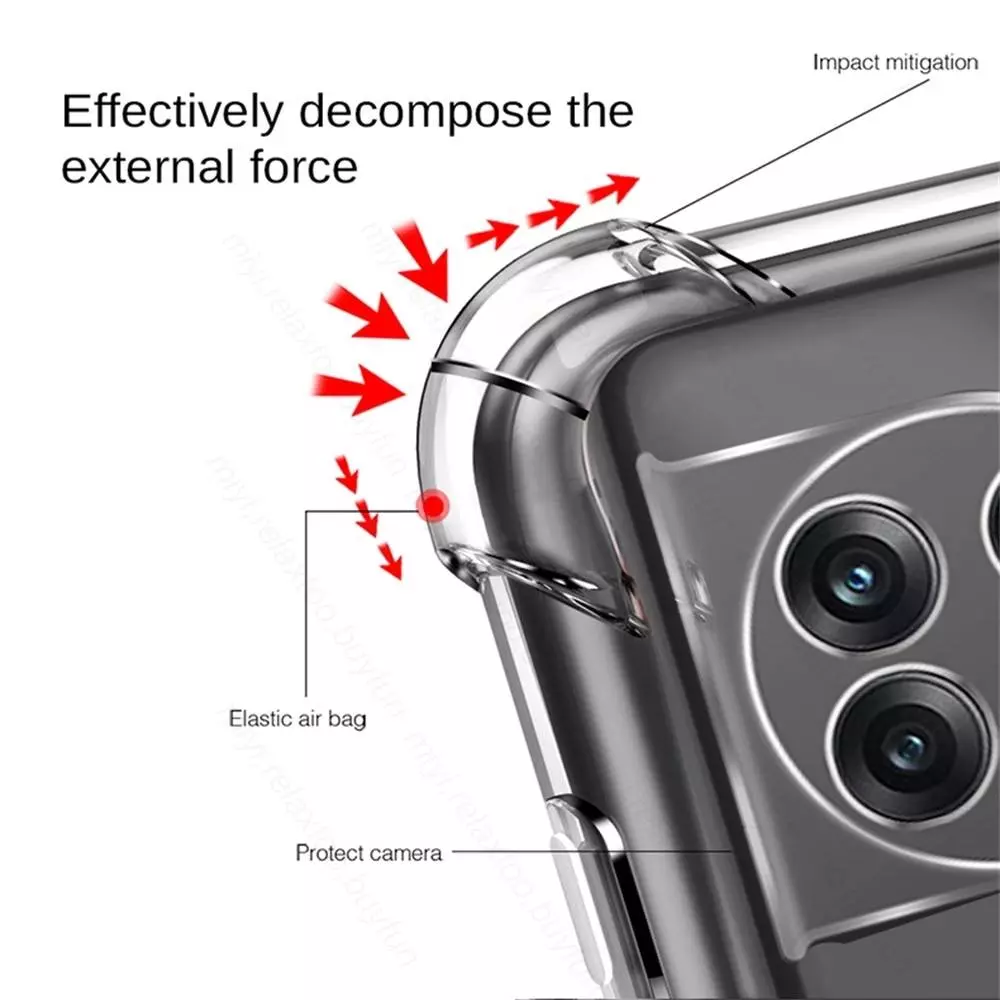 Чехол бампер для OnePlus Ace 3 / 12R Anomaly Crystal Hybrid Transparent (Прозрачный)