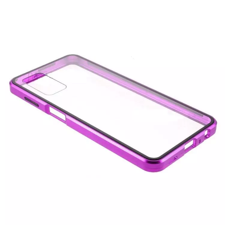 Чохол бампер для Realme C65 Anomaly Magnetic 360 With Glass Purple (Пурпурний)