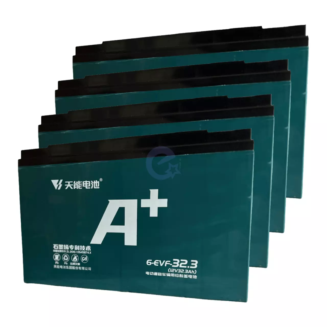 Тяговый аккумулятор 12V 32.3Ah свинцово-кислотный TIANNENG AGM (4 шт.)