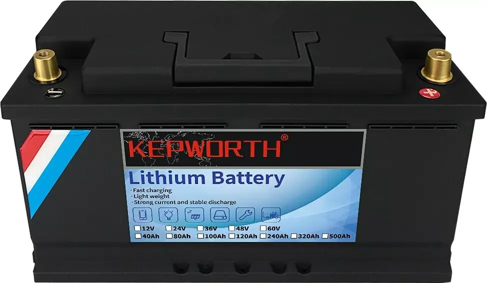Акумулятор Kepworth LiFePO4 12V 120AH (літій-залізо-фосфатний акумулятор для ДБЖ (UPS))