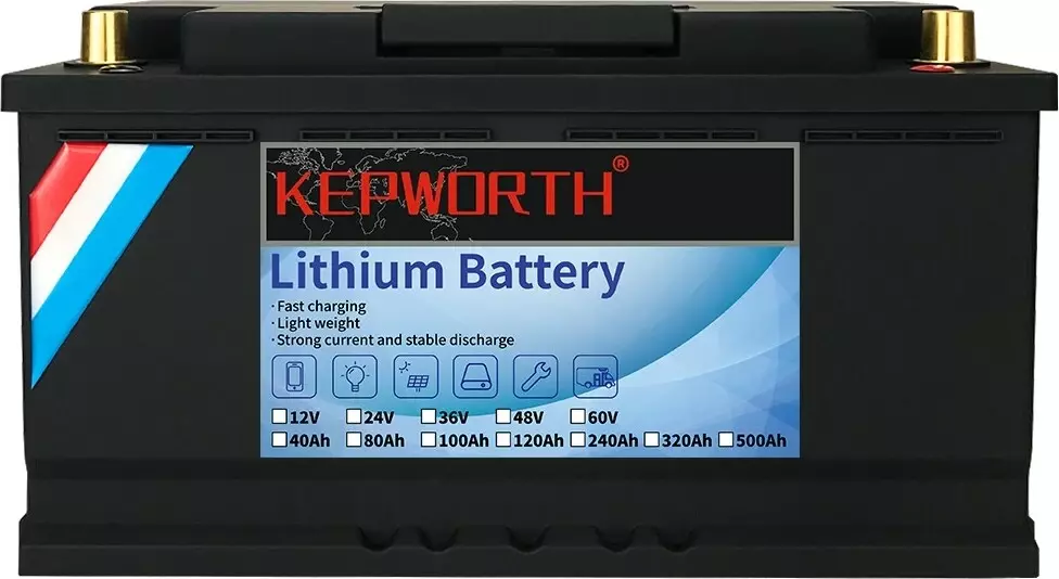 Акумулятор Kepworth LiFePO4 12V 120AH (літій-залізо-фосфатний акумулятор для ДБЖ (UPS))