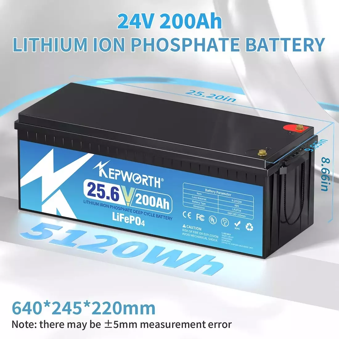 Аккумулятор Kepworth LiFePO4 24V 200AH (литий-железо-фосфатный аккумулятор для ИБП (UPS)) Аккумулятор Kepworth LiFePO4 24V 200AH (литий-железо-фосфатный аккумулятор для ИБП (UPS))